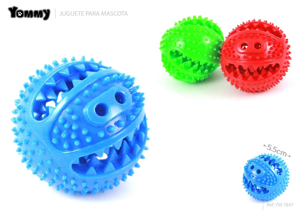 Juguete de goma para mascotas (8x8x7.5cm) - Accesorios para mascotas