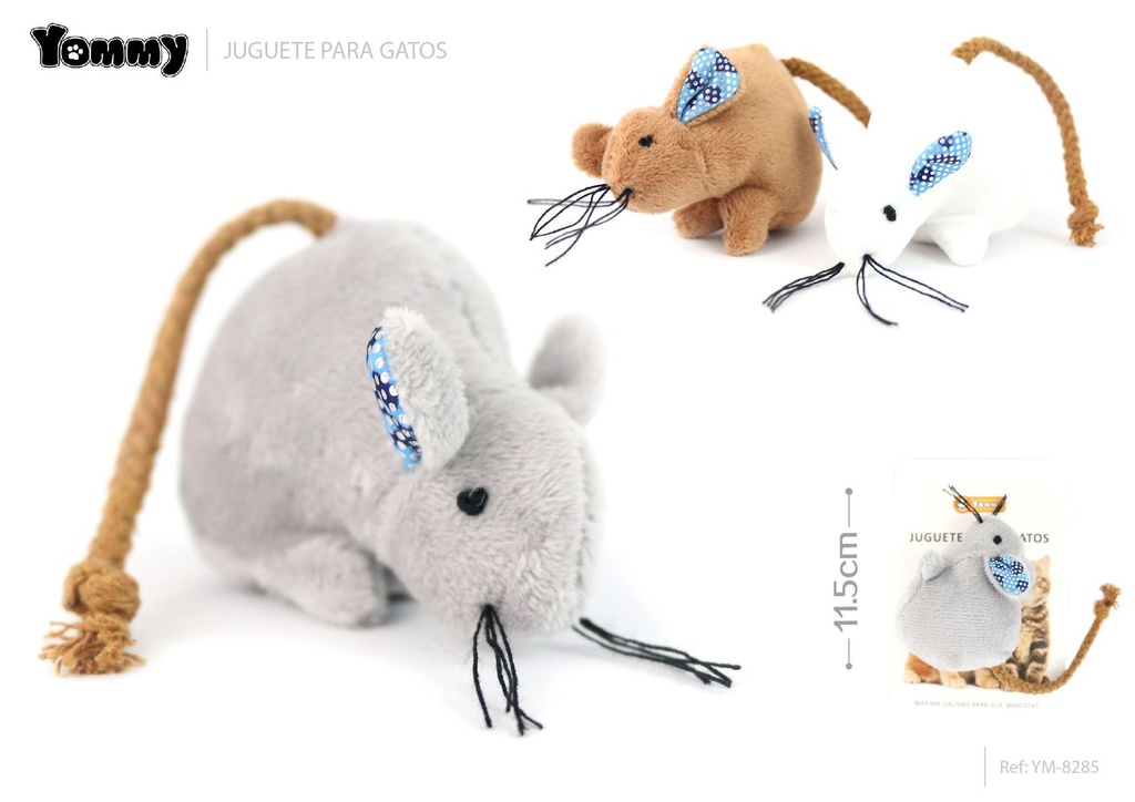 Juguete ratón 10x3cm - Accesorios para gatos