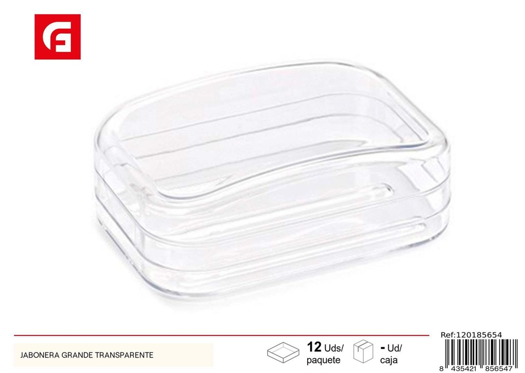 Jabonera grande transparente - Utensilios de cocina