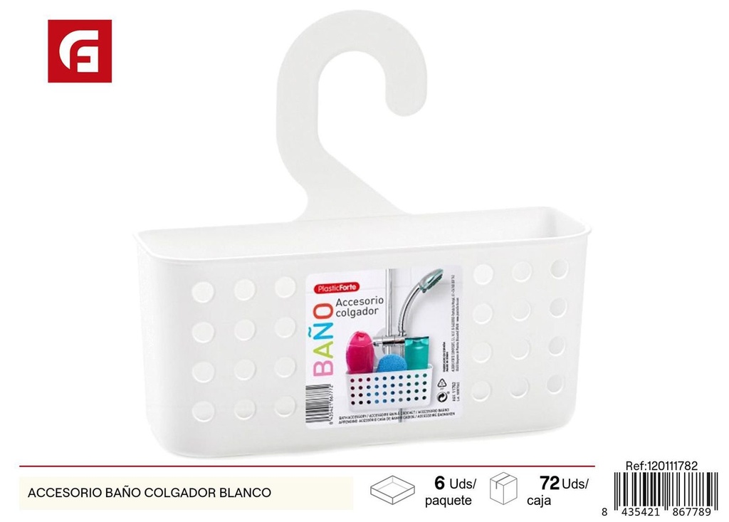 Accesorio de baño colgador blanco - Accesorios de baño