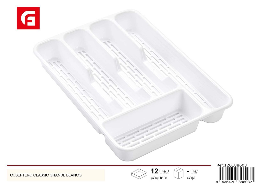 Cubertero Classic grande blanco - Accesorios de cocina