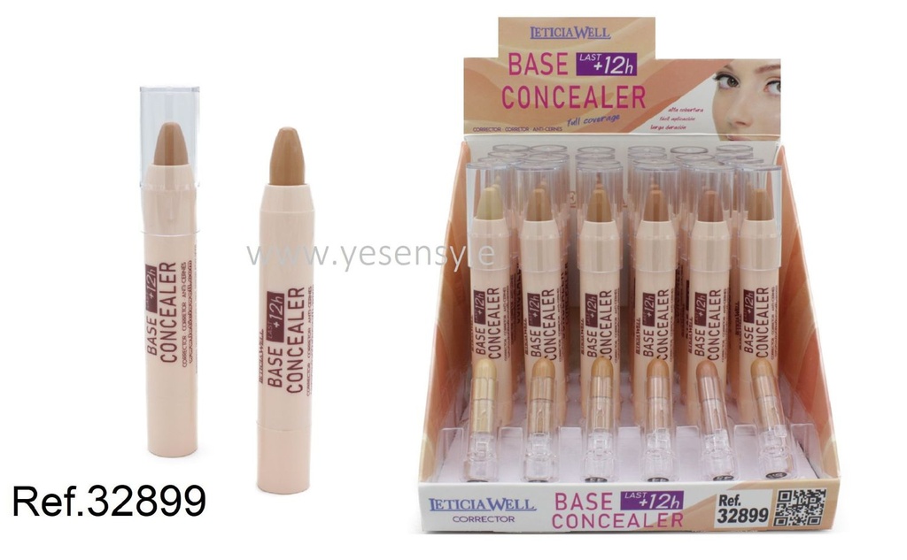 Lápiz corrector de base Leticia Well, set de 24 unidades