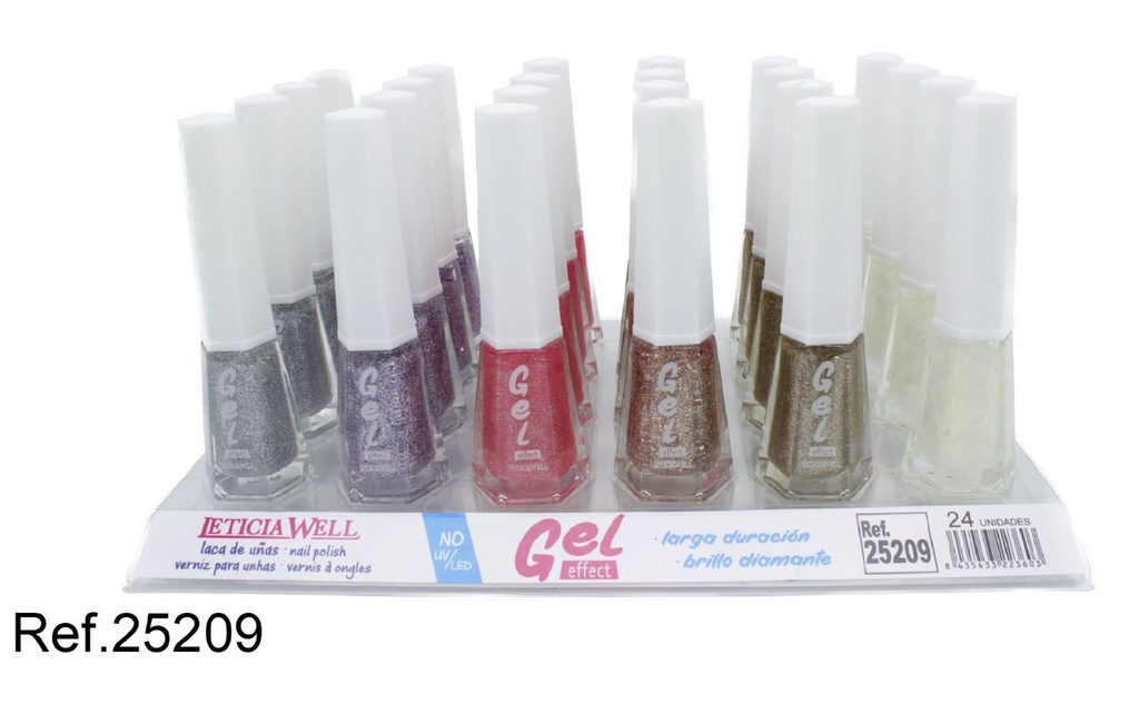Laca de uñas efecto gel (24 unidades) - Cosméticos