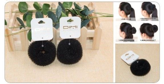 Donuts NGR 6 cm 12 pcs - Accesorios para cabello