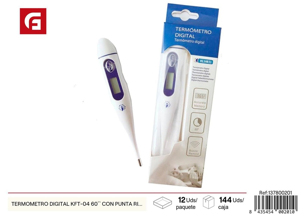 Termómetro digital KFT-04 60 con punta rígida - Cuidado personal
