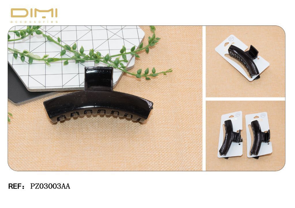 Pinza de pelo negro (12 unidades) - Accesorios de cabello
