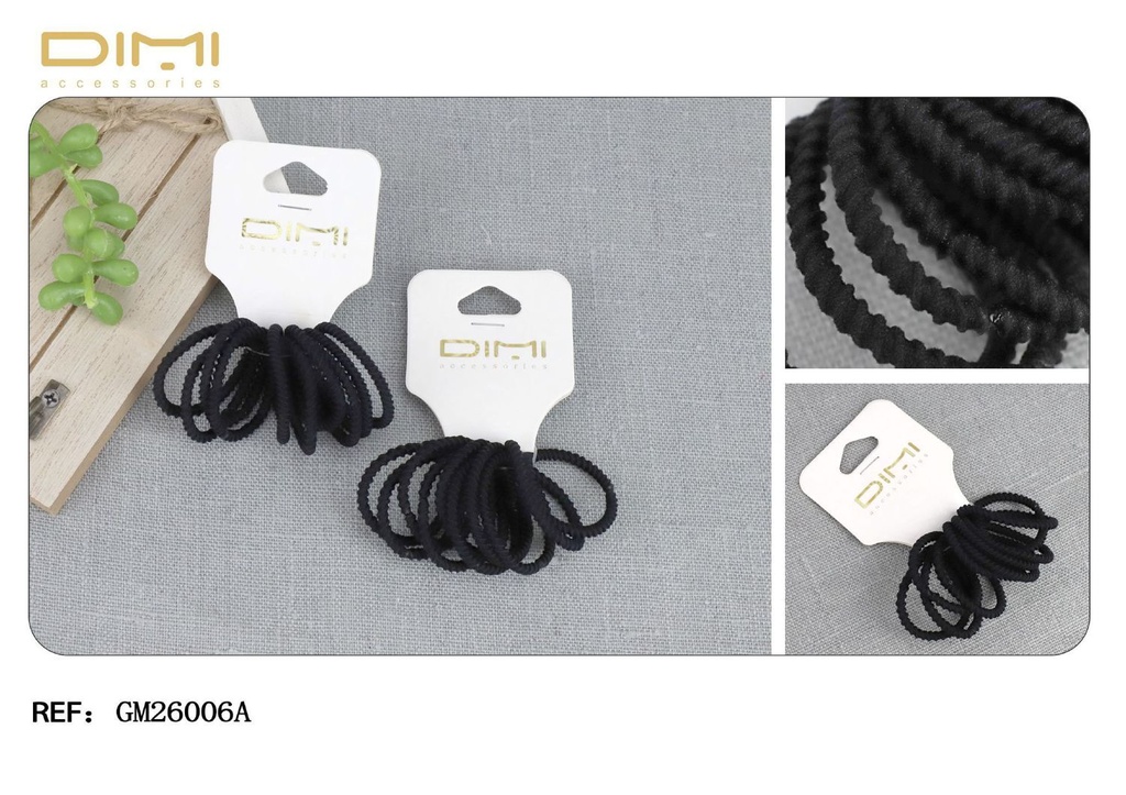 Gomitas (4 cm - 24 uds) - Accesorios de peinado y moda