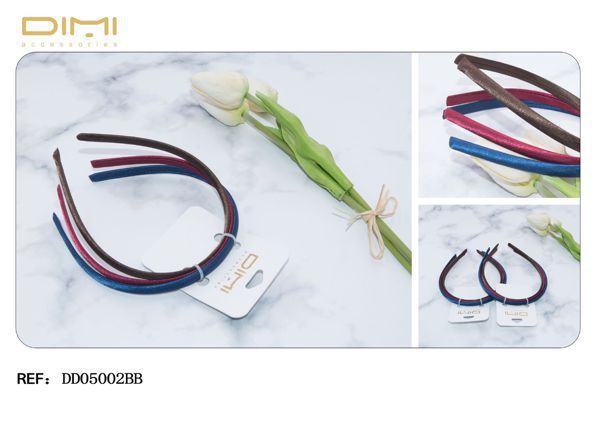 3 Diademas con forro 12/U DD05002BB - Accesorios para el cabello