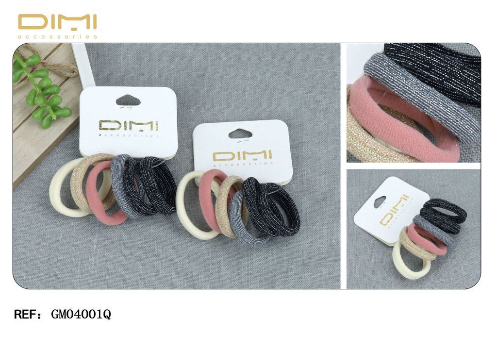 Pack de 6 gomas de 10 cm - 24 unidades - Gomas básicas para cabello