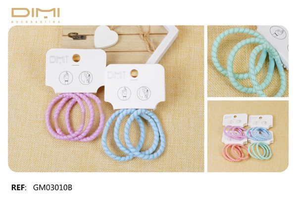 GOMAS 12/U - Gomas para Cabello, Cinta Teléfono 