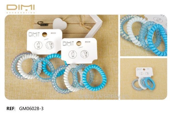 Coletero Cable 12 Uds - Coletas y accesorios para el cabello