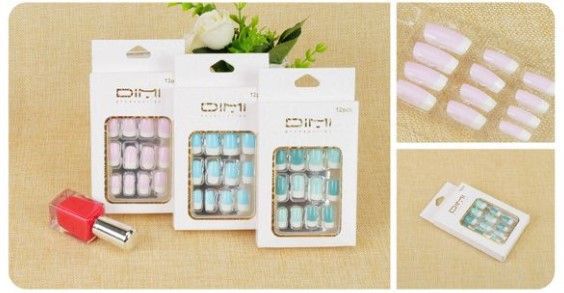 Uñas postizas autoadhesivas - 12 unidades (AU04116-1 DM)