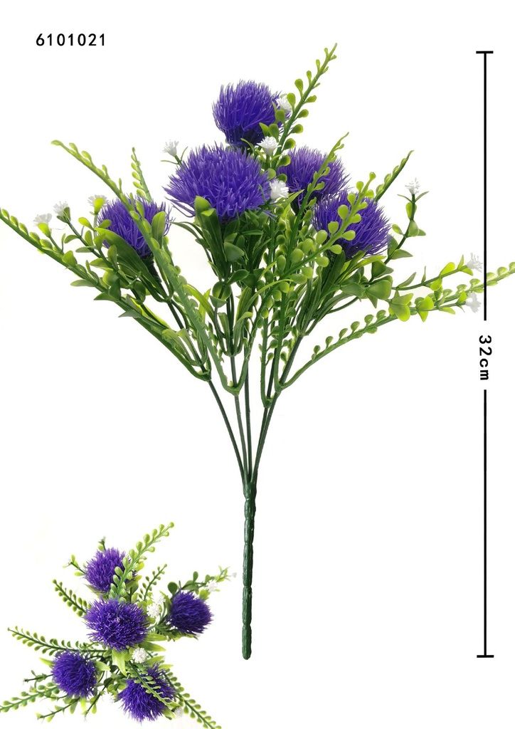 Planta artificial violeta, flor de loto - Decoración artificial