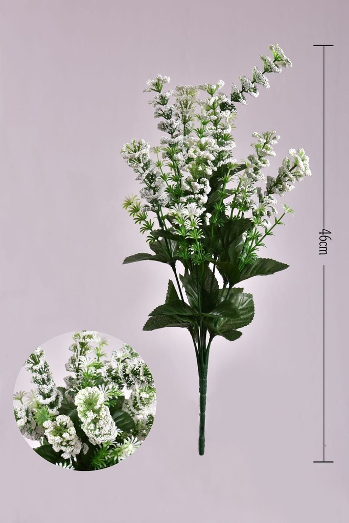 Ramo de flores blancas de espuma - Flores artificiales