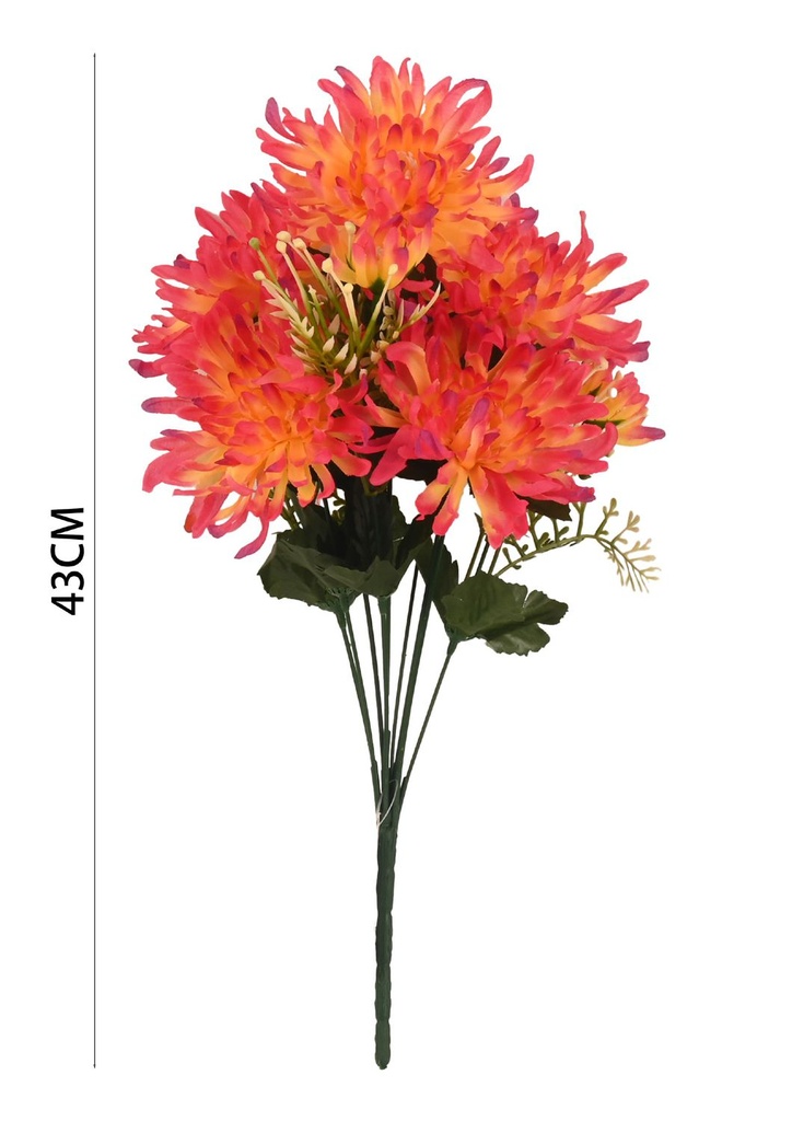 Ramo artificial 6101075 naranja y púrpura - Flores para ocasiones especiales