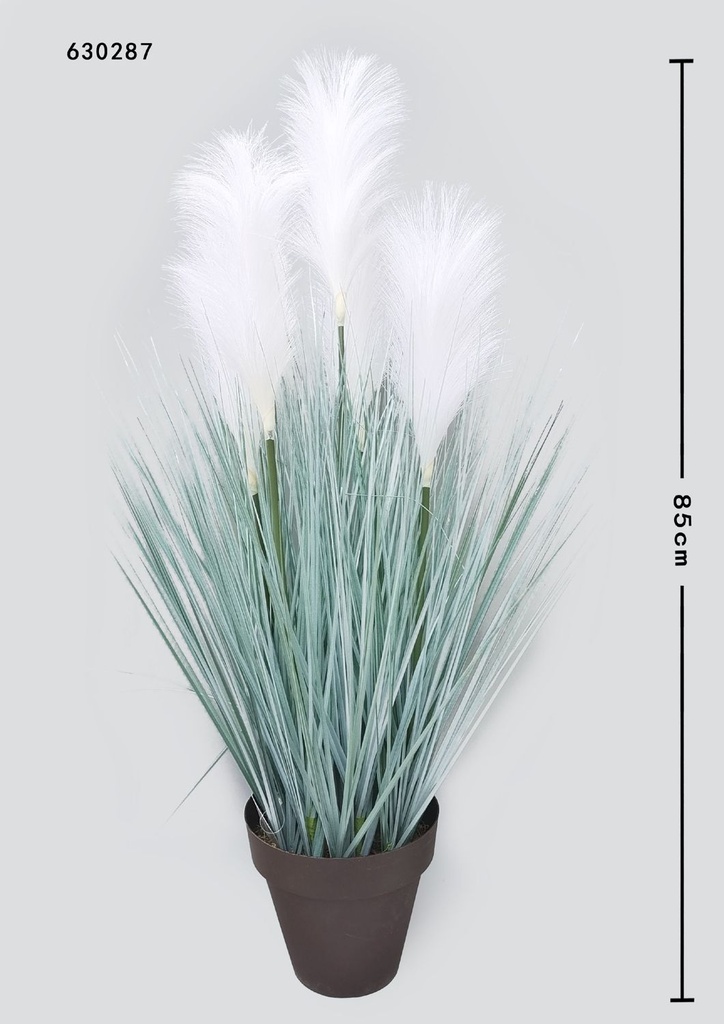  planta decorativa de caña gris - Decoración de hogar