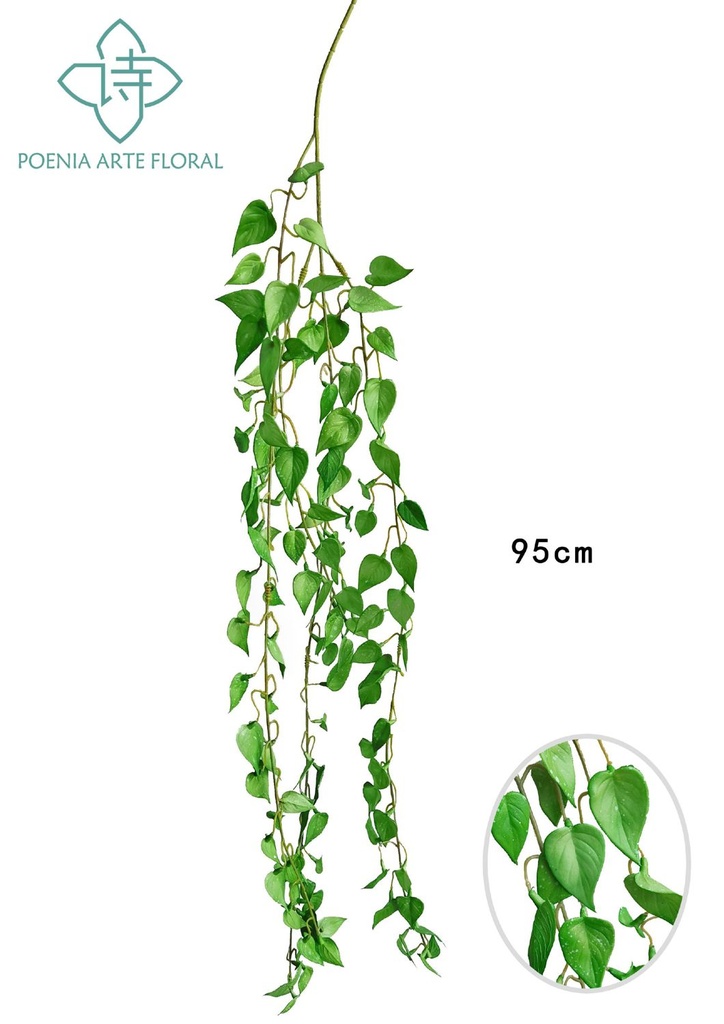 Ramo de ala roja colgante de 90cm - Decoración floral