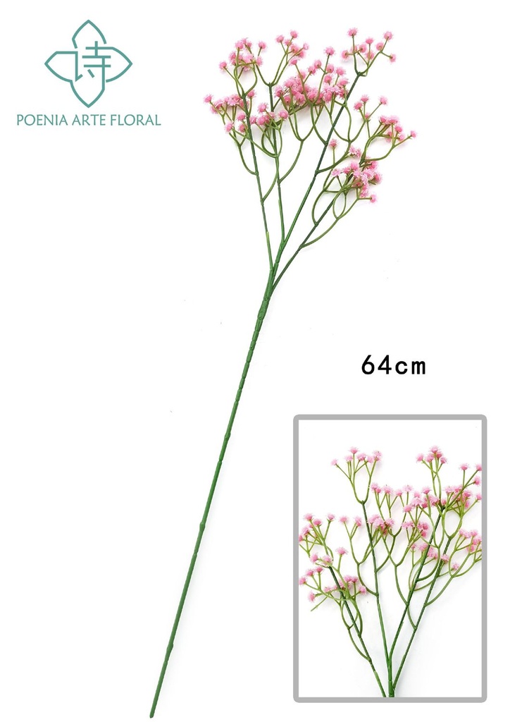 Ramo de estrellas claras de 108 cabezales - Varas de flores artificiales para decoración