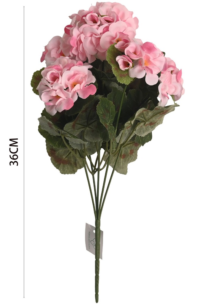 Ramo de flores de hibisco de 5 cabezas light pink para decoración del hogar