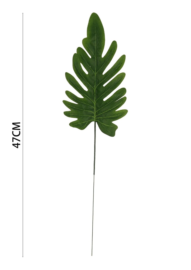 Rama de hoja verde artificial - Decoración de plantas artificiales