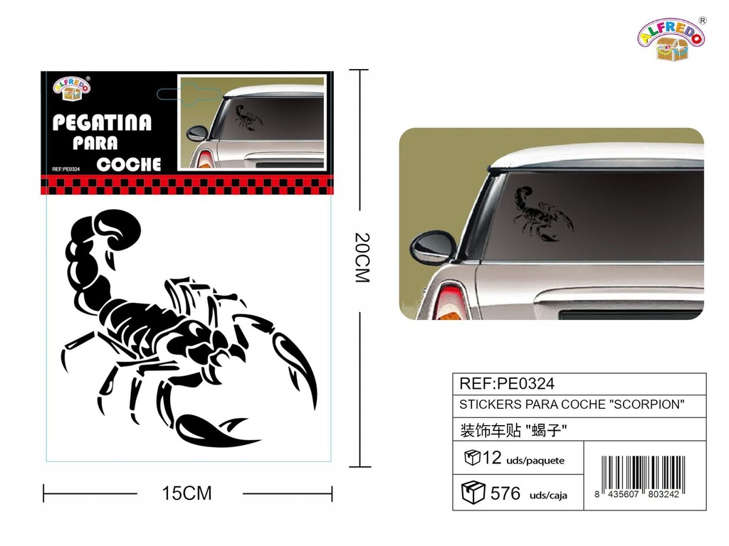 Stickers para Coche "Scorpio" 15x20 cm - Stickers para vehículos