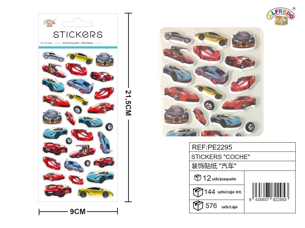 Stickers de Coche 9x21.5 cm - Adhesivos infantiles