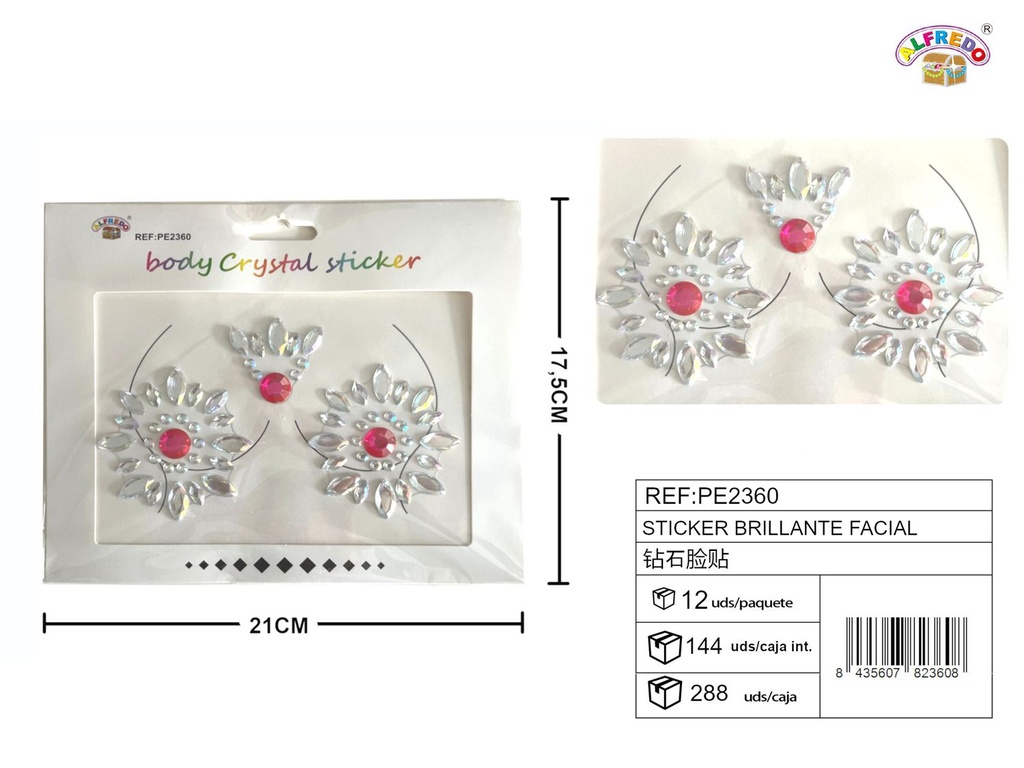 Sticker brillante cuerpo 21 x 17.5 cm - Artículos de manualidades