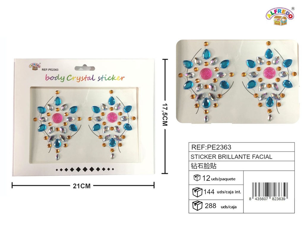 Sticker brillante cuerpo 21 x 17.5 cm - Artículos de manualidades