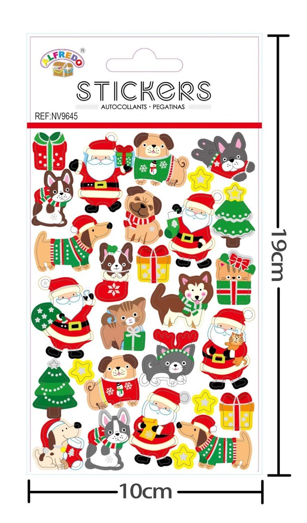 Stickers de Navidad 10x19cm para decoraciones festivas