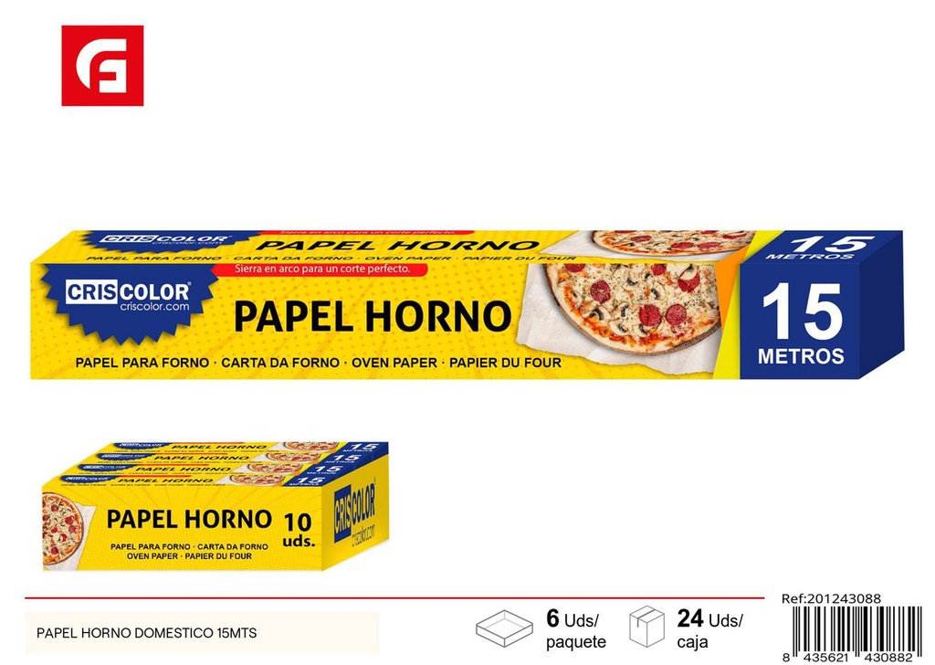 Papel para hornear doméstico 15 metros - Accesorio de cocina