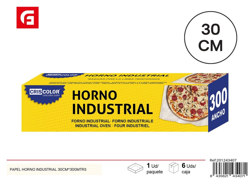 Papel para horno industrial 30cm x 300m - Utensilios de cocina