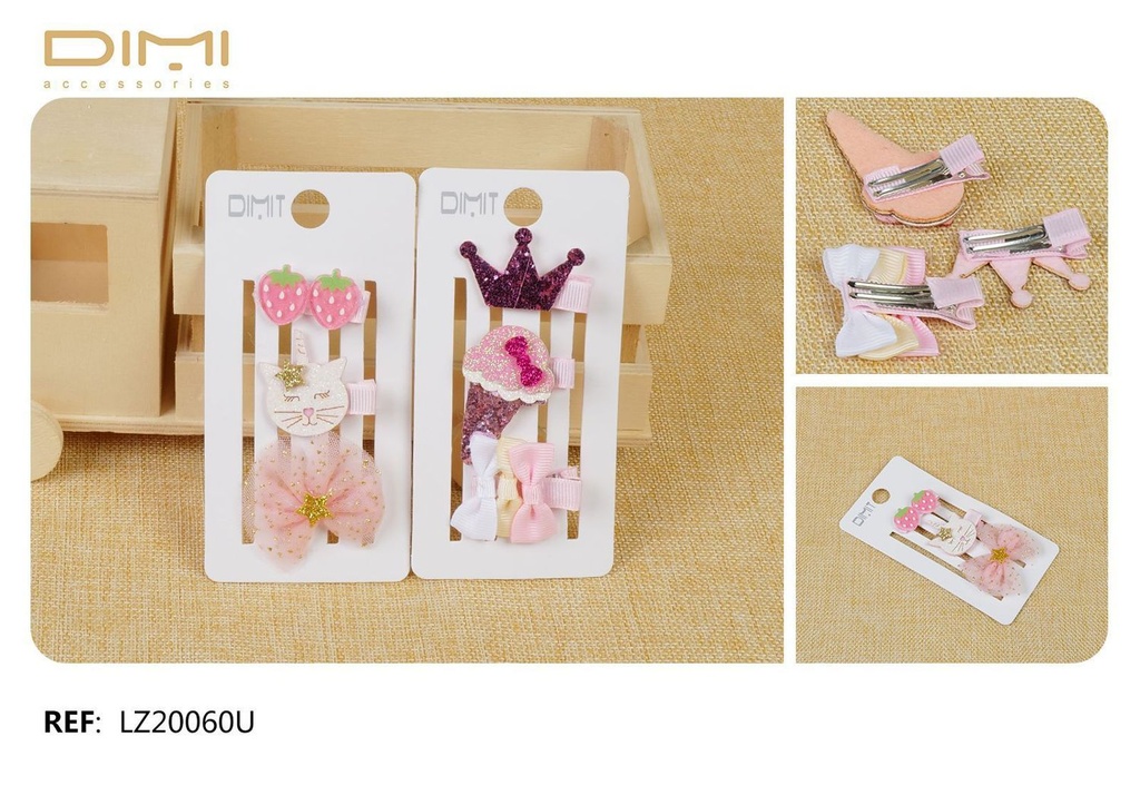 Pack pinza niña 12/U - Accesorios de cabello