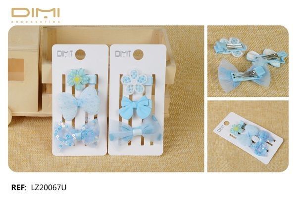 Pack de pinzas 12/U LZ20067U - Accesorios para el cabello