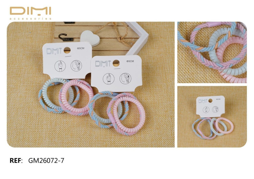 Pack gomas 12/U - Accesorios para el cabello