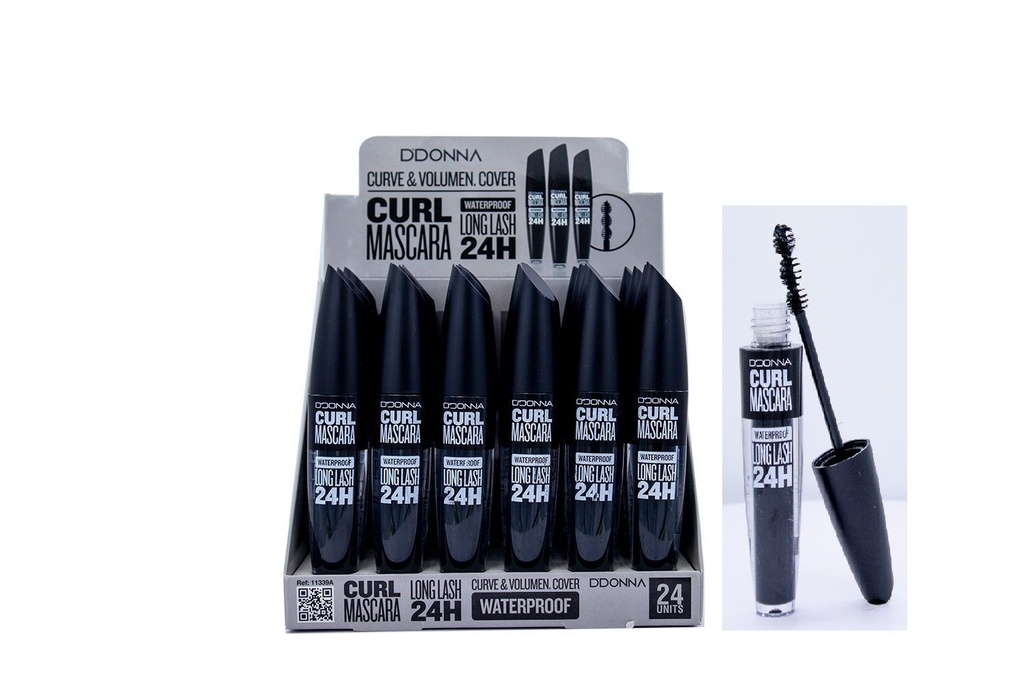 Máscara waterproof CURL 24/U - Maquillaje para pestañas 