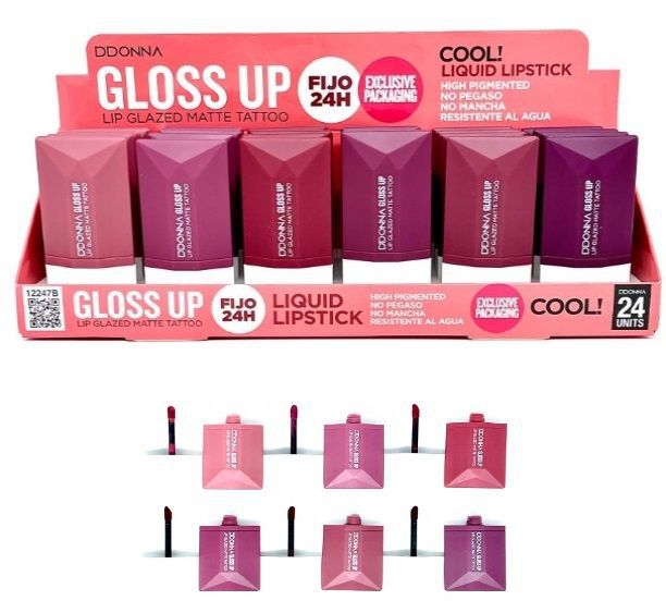 Lip Gloss Lip Glazed Matte 24/U 12247B DD - Cosméticos y maquillaje