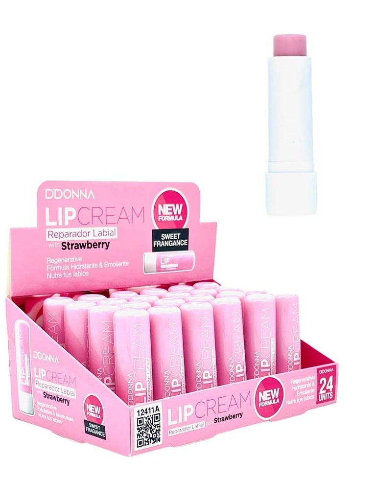 Lip reparador labial crema 24 uds 12411A - Bálsamo labial reparador en crema