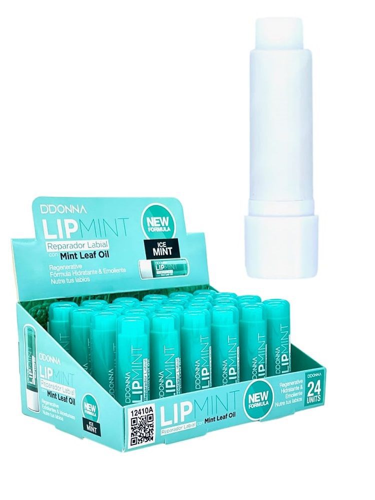 Lip reparador labial menta 24 uds 12410A - Bálsamo labial reparador con menta