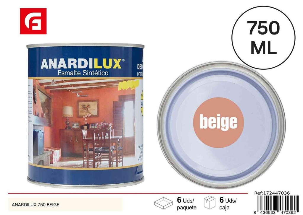 Pintura Anardilux 750 beige - Pinturas acrílicas