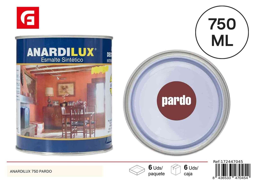 Pintura Anardilux 750 pardo - Pinturas acrílicas