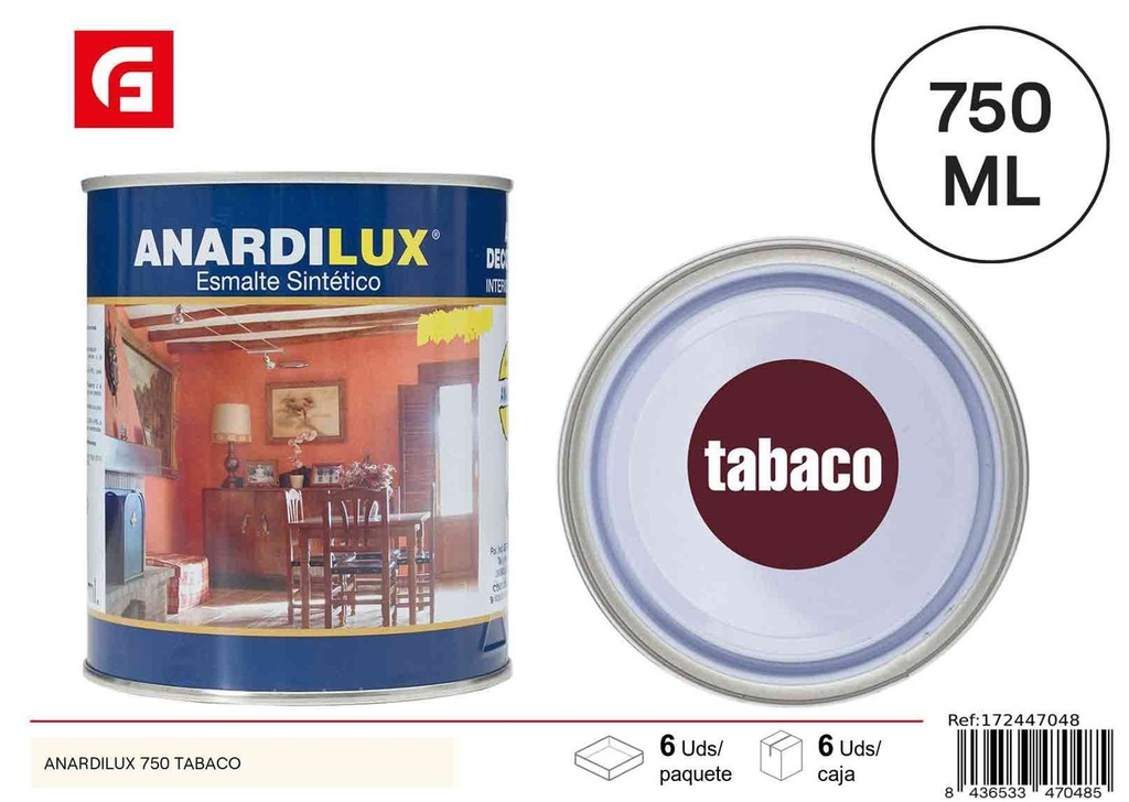 Pintura Anardilux 750 tabaco - Pinturas acrílicas