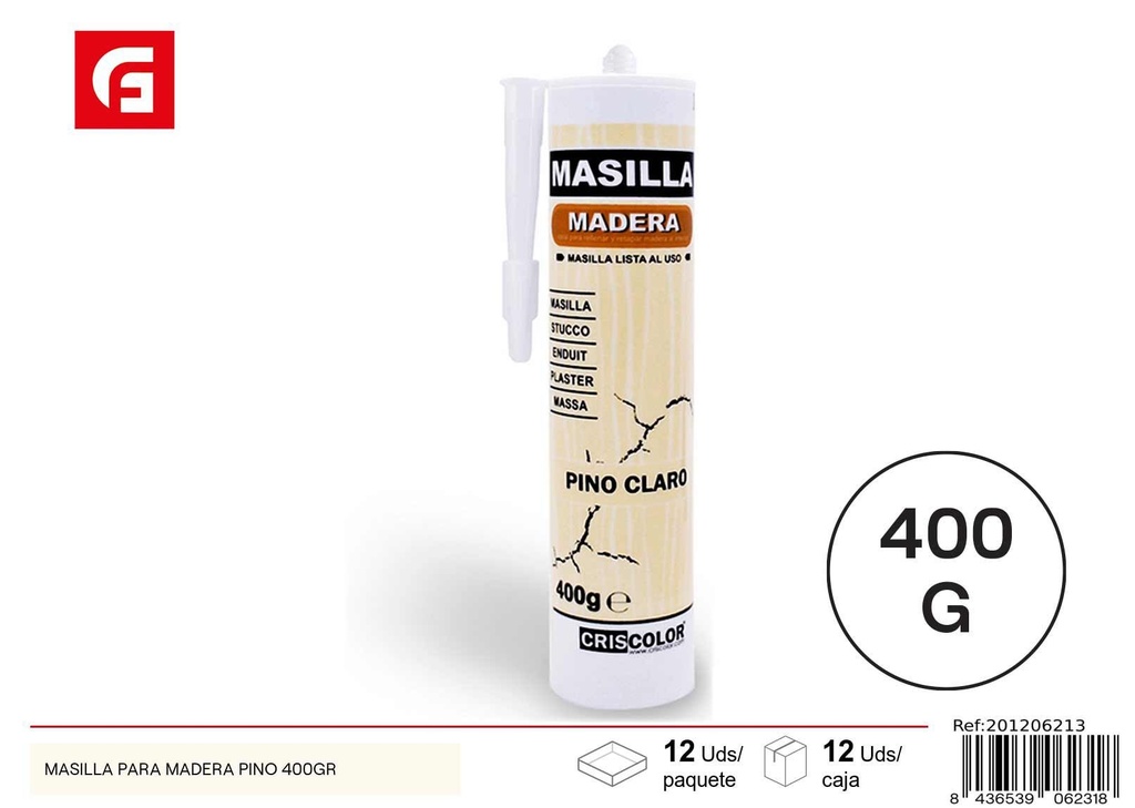 Máscara madera pino 400 g - Materiales de construcción