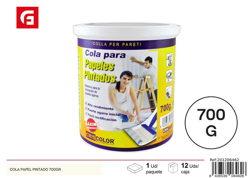 Cola papel pintado 700g - Pintura y ferretería