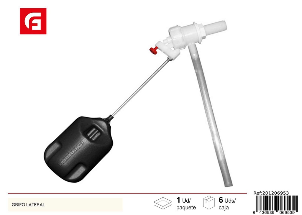 Grifo lateral para inodoro - Accesorios de baño y fontanería
