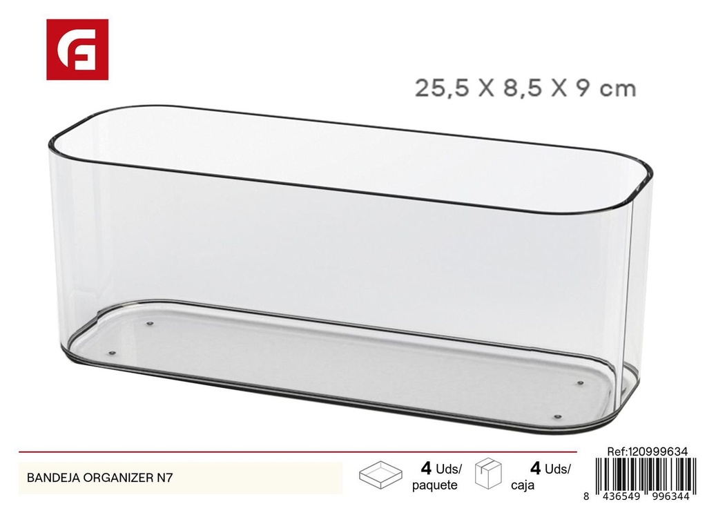 Bandeja organizadora N7 - Plásticos para hogar
