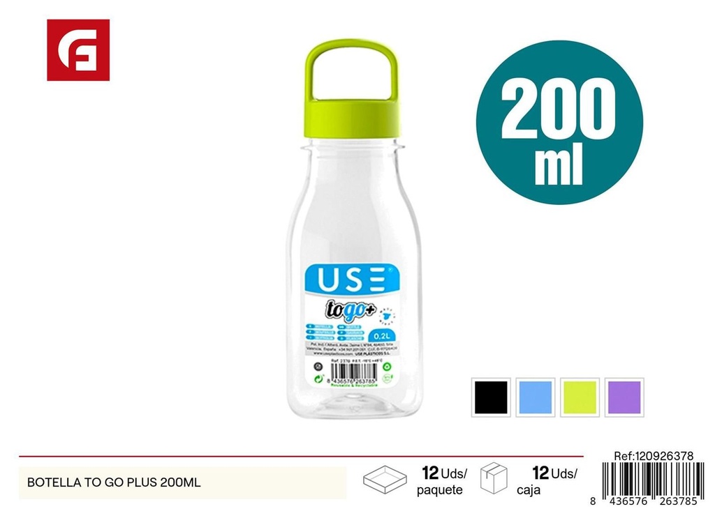 Botella To Go Plus 200ML - Botellas de plástico