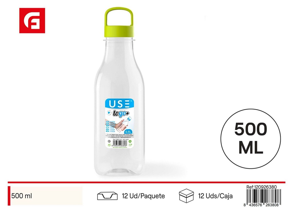 Botella plástica To Go Plus 500ml - Envases y recipientes