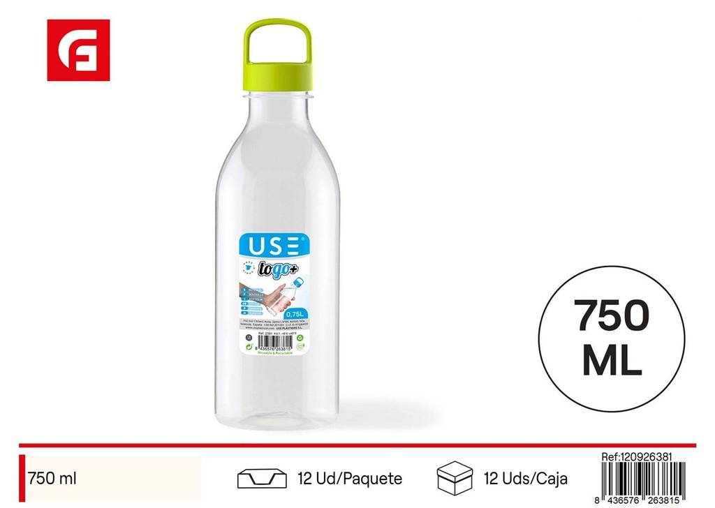 Botella plástica To Go Plus 750ml - Envases de plástico