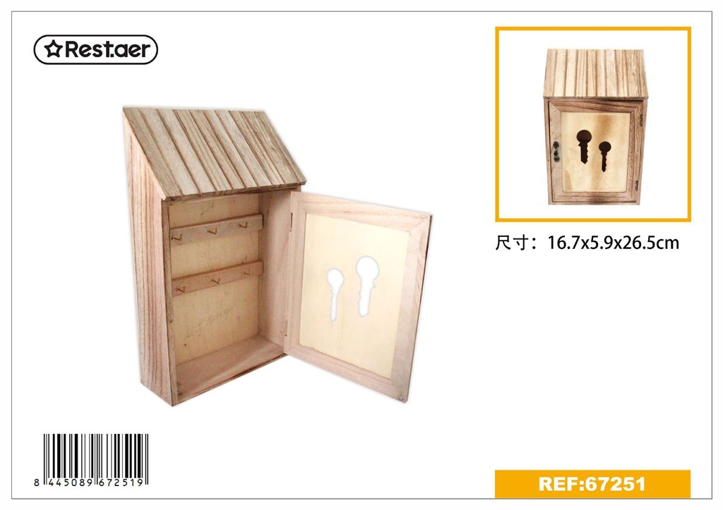 Caja de madera RI* para llaves - Accesorios de regalo