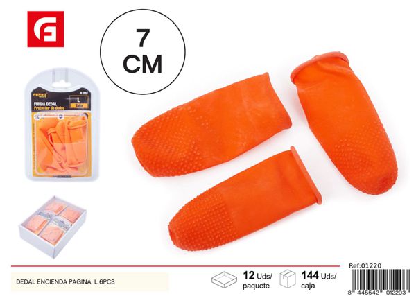 Dedal para encender página talla L 6pcs